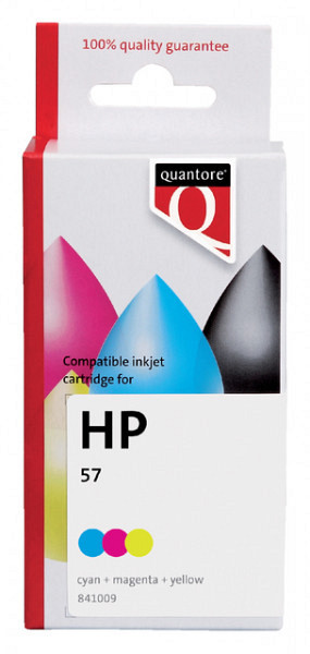 Inktcartridge Quantore alternatief tbv HP C6657A 57 kleur