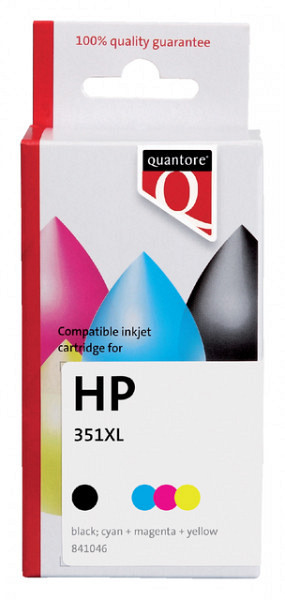 Inktcartridge Quantore alternatief tbv HP CB338EE 351XL kleur