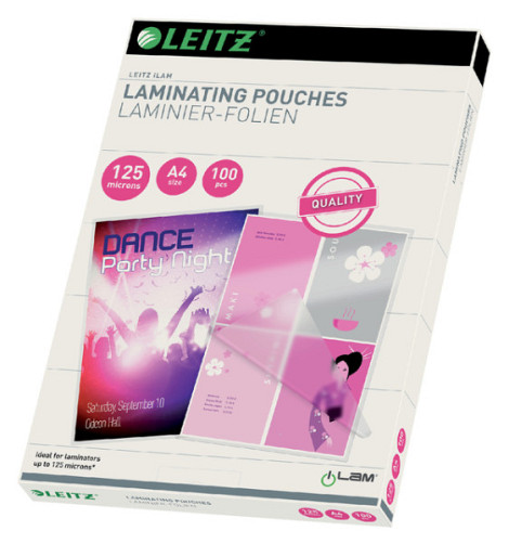 Lamineerhoes Leitz iLAM A4 2x125micron EVA 100stuks