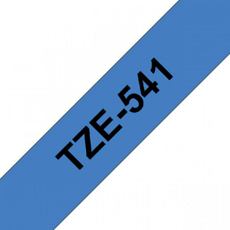 Labeltape Brother P-touch TZE-541 18mm zwart op blauw