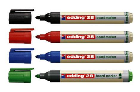 Whiteboardmarker edding 28 EcoLine rond 1.5-3mm groen