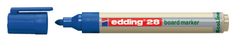 Viltstift edding 28 whiteboard Ecoline rond 1.5-3mm blauw