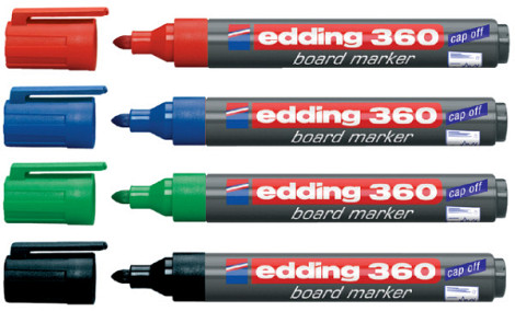 Whiteboardmarker edding 360 rond 1.5-3mm rood