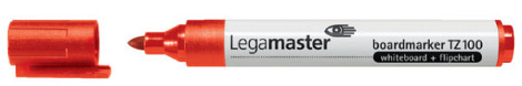 Viltstift Legamaster TZ 100 whiteboard rond 1.5-3mm rood blister à 2 stuks