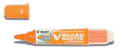 Viltstift PILOT Begreen whiteboard rond medium oranje
