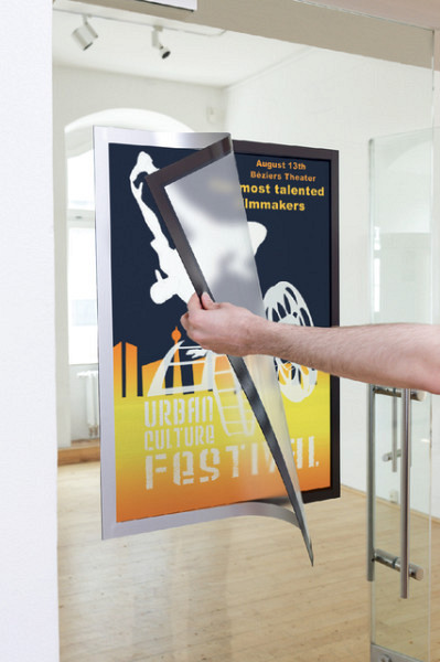 Duraframe Durable poster A2 zilvergrijs