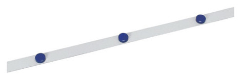 Metaalband MAUL 1mx35mm zelfklevend wit + 3 magn. Wit knipbaar