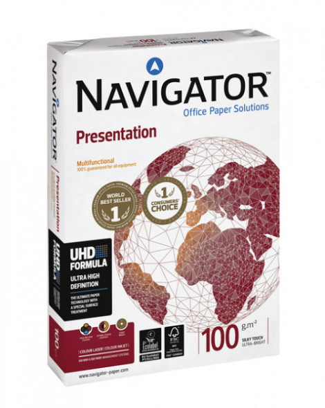 Kopieerpapier Navigator Presentation A4 100gr wit 500vel