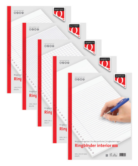 Interieur Quantore A4 23-gaats lijn 300 pagina's