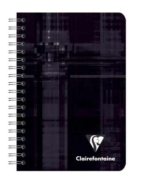 Notitieboek Clairefontaine 95x140mm spiraal lijn assorti