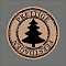 Etiket / Sticker Kerst: 'Prettige Feestdagen' kraft 500 stuks