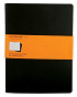 Schrift Moleskine 190x250mm lijn 240 pagina's 70gr zwart set à 3 stuks