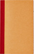 Kasboek 135x83mm 72blz 1 kolom oranje