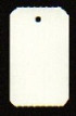 Hangetiket op rol 30x50mm wit niet geperforeerd 1000 stuks