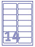 Etiket Avery J8163-10 99.1x38.1mm wit 140 etiketten