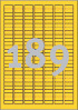 Etiket Avery Zweckform L6037-20 25.4x10mm geel 3780stuks