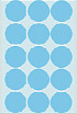 Etiket HERMA 2273 rond 32mm blauw 480stuks