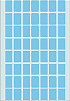Etiket HERMA 2343 12x18mm blauw 1792stuks