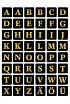 Etiket HERMA 4130 13x13Mm letters A-Z zwart op goud