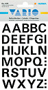 Etiket HERMA 4163 15mm letters A-Z zwart