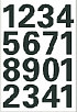 Etiket HERMA 4168 25mm getallen 0-9 zwart