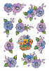 Etiket HERMA 3818 bloem paars