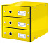 Ladenbox Leitz WOW Click & Store 3 laden geel