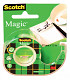 Plakband Scotch Magic 810 12mmx10m onzichtbaar + afroller