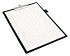 Klembord Quantore A4 staand zwart met 100mm klem + penlus