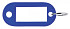 Sleutellabel Pavo kunststof blauw