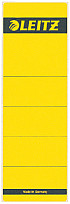Rugetiket Leitz breed/kort 62x192mm zelfklevend geel 10 stuks
