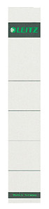 Rug-insteekkaart Leitz smal 32x191mm grijs 10 stuks