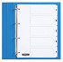 Tabbladen Quantore 4-gaats 1-5 genummerd wit karton