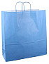 Papieren koordtas 45x17x47cm 50st blauw