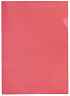 Insteekmap L-model Quantore A4 PP 0.12mm rood 25 stuks