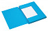 Dossiermap Secolor A4 3 kleppen 225gr blauw