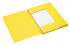 Dossiermap Secolor A4 3 kleppen 225gr geel