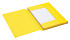 Dossiermap Secolor folio 3 klep 100% gerecycled karton 250 gr geel