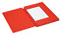 Dossiermap Secolor folio 3 klep 100% gerecycled karton 250 gr rood