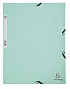 Elastomap Exacompta aquarel A4 3 kleppen 400gr glanskarton groen