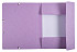 Elastomap Exacompta Aquarel A4 3 kleppen 400gr glanskarton lila