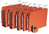 Hangmap Elba TUB A4 U-bodem 50mm oranje