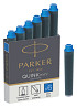 Inktpatroon Parker Quink mini tbv Parker esprit koningsblauw pak à 6 stuks