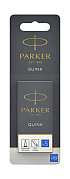Inktpatroon Parker Quink uitwasbaar blauw blister à 10 stuks