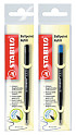 Balpenvulling STABILO standaard medium blauw blister à 1 stuk