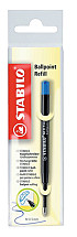 Balpenvulling STABILO standaard medium blauw blister à 1 stuk