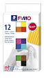 Klei Fimo soft colour pak à 12 basis kleuren
