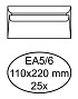 Envelop Quantore bank EA5/6 110x220mm zelfklevend wit 25 stuks