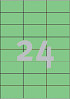 Etiket Avery Zweckform 3450 70x37mm groen 2400stuks
