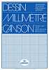 Millimeterblok Canson A3 blauw